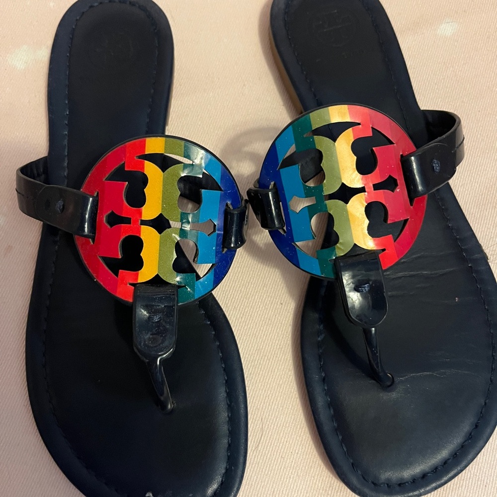 Tory Burch Navy Rainbow